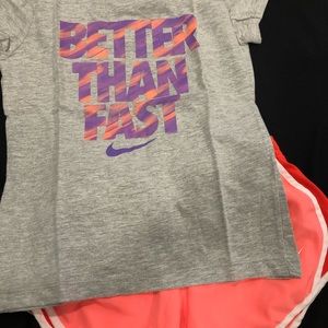 Running, tumbling or soccer girls Nike outfit
